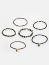 Noir Luxe Beaded Bracelet Set