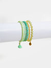 Meadow Mint Beaded Bracelet Set