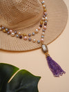 Celestia Pearl & Gemstone Necklace