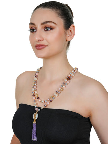 Celestia Pearl & Gemstone Necklace