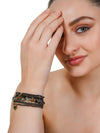Noir Luxe Beaded Bracelet Set