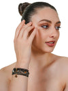 Noir Luxe Beaded Bracelet Set