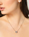 Emerald-Cut Moissanite Solitaire Necklace